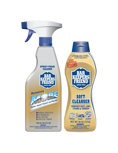 Limpiador Multiusos Bar Keepers Friend 2x26 oz Spray y Espuma
