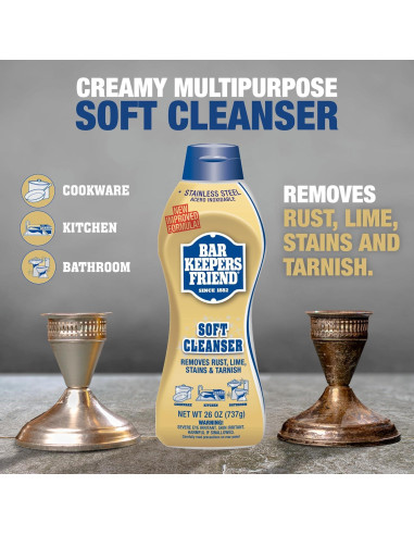 Limpiador Multiusos Bar Keepers Friend 2x26 oz Spray y Espuma