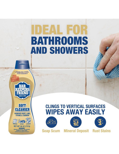 Limpiador Multiusos Bar Keepers Friend 2x26 oz Spray y Espuma