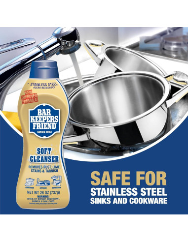 Limpiador Multiusos Bar Keepers Friend 2x26 oz Spray y Espuma