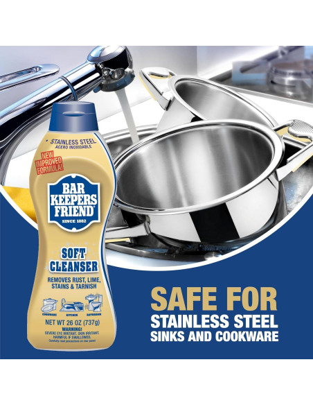 Limpiador Multiusos Bar Keepers Friend 2x26 oz Spray y Espuma