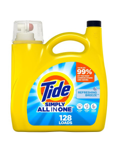 Detergente Líquido Tide Simply 4.76L Brisa Refrescante 128 Lavados