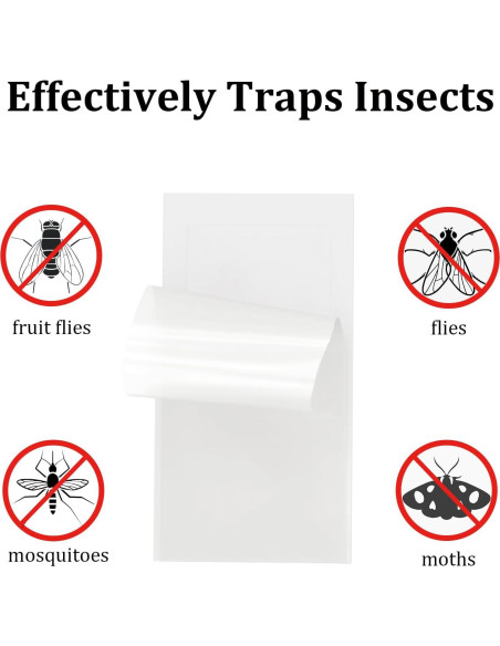 40 Recargas Tarjetas de Pegamento Dichroma para Trampa Insectos