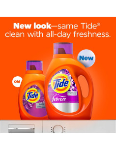 Detergente Líquido Tide Plus Freshness Febreze 2.48L HE 2