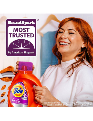 Detergente Líquido Tide Plus Freshness Febreze 2.48L HE