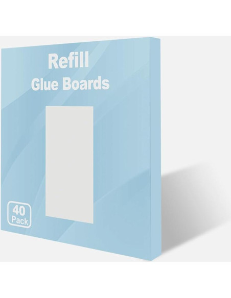 40 Recargas Tarjetas de Pegamento Dichroma para Trampa Insectos