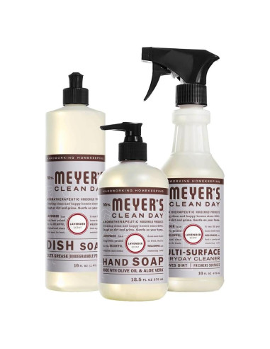 Set de Regalo de Limpieza de Cocina Mrs. Meyer's - Jabón y Limpiador