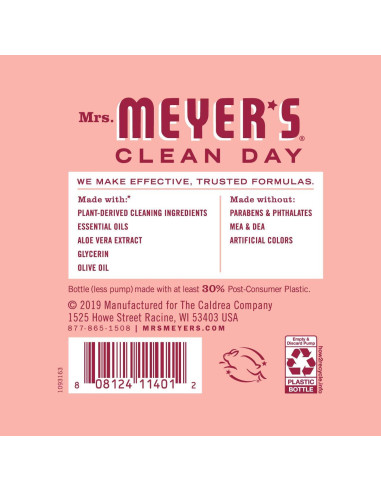 Jabón Líquido de Manos Mrs. Meyer's - 3 Fragancias Jardín