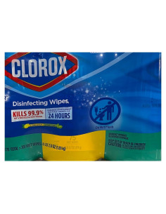 Toallitas Desinfectantes Clorox Limón Fresco 2 Paquetes 1.22kg