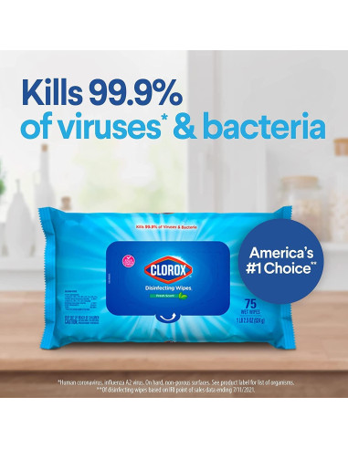 Paquete de limpieza Clorox Mist 473 ml y toallitas desinfectantes