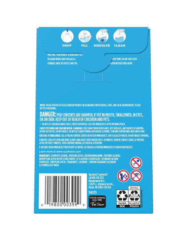 Windex Dissolve Recarga 2 Cápsulas Limpiador Vidrios 768ml