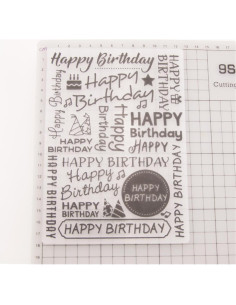 Carpeta de Embossing 3D DIYology Feliz Cumpleaños 12.5x18cm 2