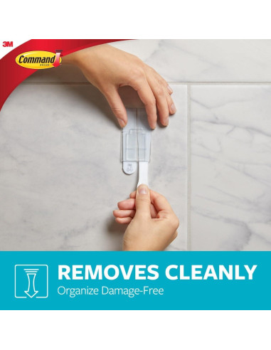 Organizador de Pared Command para Baño con Tiras Resistentes al Agua