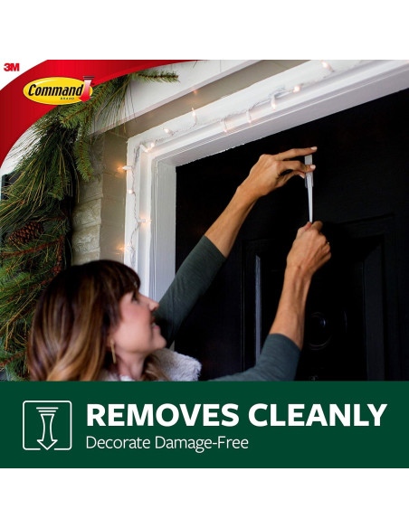 Tiras de Recarga para Exterior Command 17615AW, 4 Piezas, Blanco