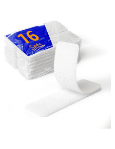 16 Juegos Tiras Adhesivas Gancho y Bucle BESTAPE 7.5x2.5cm