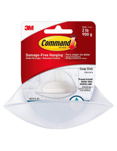 Plato de Jabón Command Mediano, Soporta 0.91 kg, Montaje en Pared