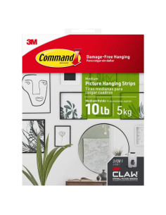 Kit Colgadores Imágenes 3M CLAW y Tiras Command, 20.4 kg