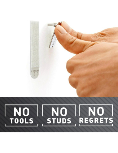 Kit Colgadores Imágenes 3M CLAW y Tiras Command, 20.4 kg
