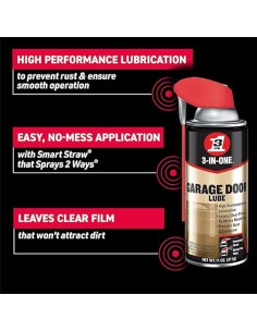 Lubricante Profesional 3-IN-ONE para Puertas de Garaje 311g Doble 2