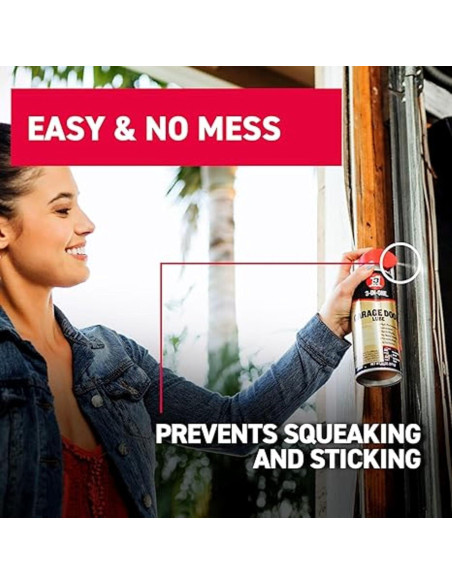 Lubricante Profesional 3-IN-ONE para Puertas de Garaje 311g Doble