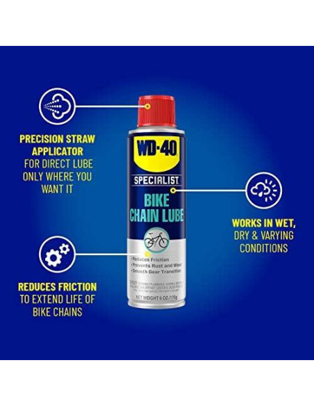Lubricante y Limpiador para Cadenas de Bicicleta WD-40 650ml