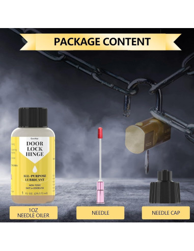 Lubricante para Bisagras de Puerta Qucship 28g con Aplicador