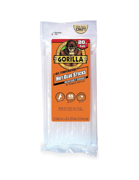 Palitos de Pegamento Caliente Gorilla 10.16 cm 45 Unidades