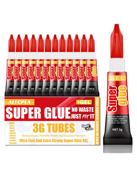 Pegamento en Gel Multiusos ALECPEA 3g x 12 Unidades Rápido