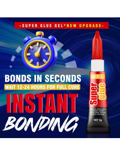 Pegamento en Gel Multiusos ALECPEA 3g x 12 Unidades Rápido 2