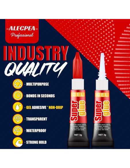 Pegamento en Gel Multiusos ALECPEA 3g x 12 Unidades Rápido