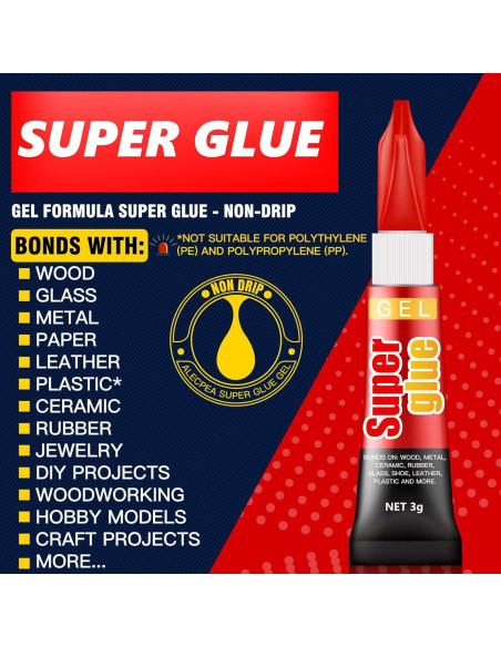 Pegamento en Gel Multiusos ALECPEA 3g x 12 Unidades Rápido