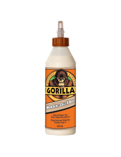 Pegamento de Madera Gorilla 532mL, Pintable y Lijable, Resistente