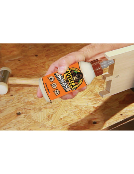 Pegamento de Madera Gorilla 532mL, Pintable y Lijable, Resistente