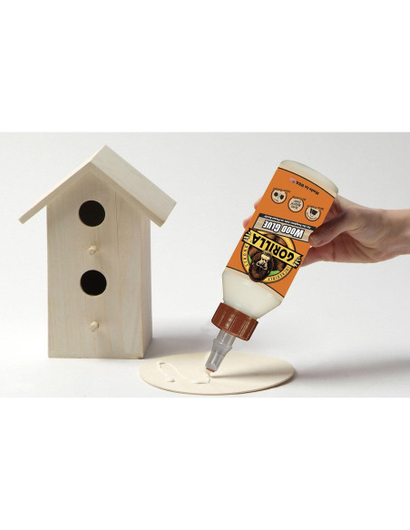 Pegamento de Madera Gorilla 532mL, Pintable y Lijable, Resistente