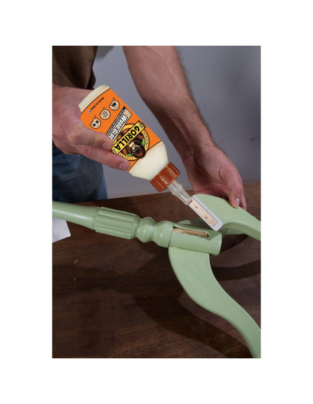 Pegamento de Madera Gorilla 532mL, Pintable y Lijable, Resistente
