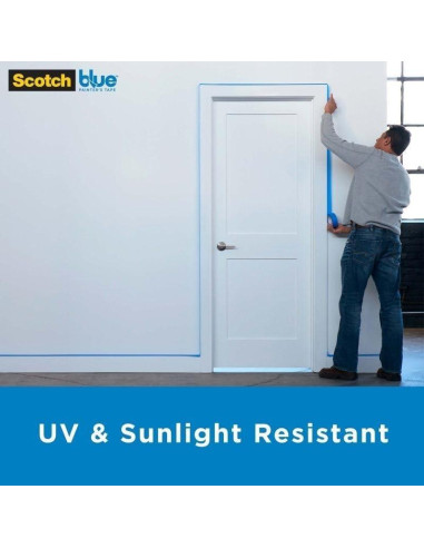 Cinta de enmascarar Scotch-Blue 2090 3M 3.81 cm x 54.86 m azul