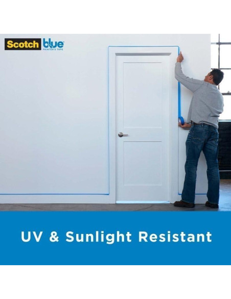 Cinta de enmascarar Scotch-Blue 2090 3M 3.81 cm x 54.86 m azul