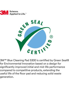 Pad de Limpieza 3M 5300 Azul 50.8x35.6 cm Alta Resistencia 2