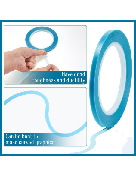 Cinta de Enmascarar Automotriz Xuniea 10 Rollos 33m Azul