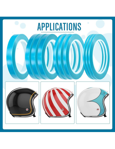 Cinta de Enmascarar Automotriz Xuniea 10 Rollos 33m Azul