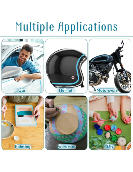 Cinta de Enmascarar Automotriz Xuniea 10 Rollos 33m Azul