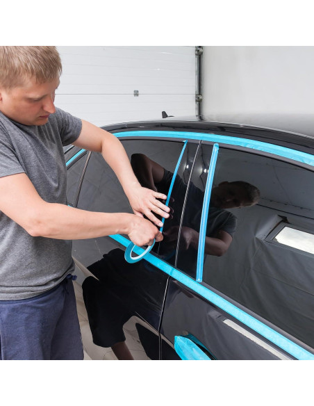 Cinta de Enmascarar Automotriz Xuniea 10 Rollos 33m Azul