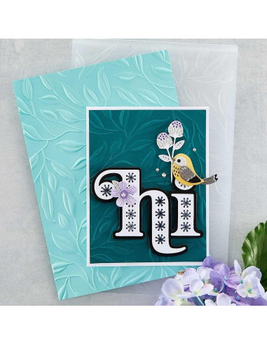 Carpeta de Embossing 3D Hojas Spellbinders 13.97x21.60 cm