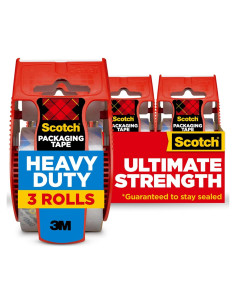 Cinta de Embalaje Scotch Alta Resistencia 3 Rollos 1.71m