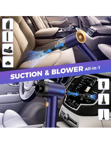 Aspiradora de Mano Inalámbrica Vizeusvac RT-801Pro 18000Pa