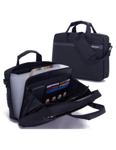 Carpeta Acordeón BARDOLPH de Nylon 29.5x20.8cm Negra