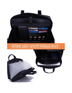 Carpeta Acordeón BARDOLPH de Nylon 29.5x20.8cm Negra 2