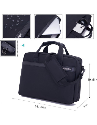 Carpeta Acordeón BARDOLPH de Nylon 29.5x20.8cm Negra