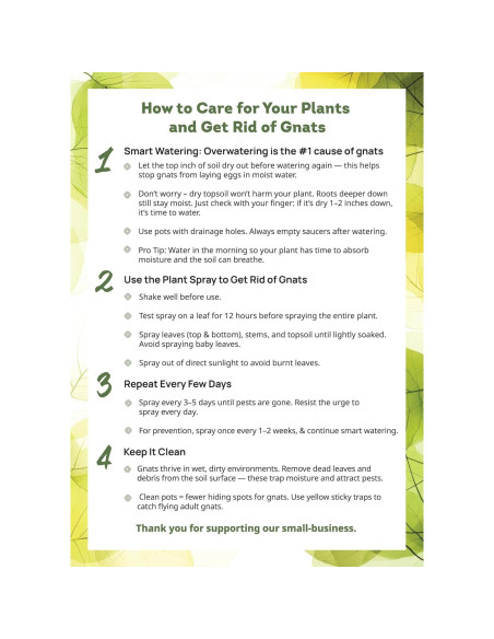 Spray Insecticida Natural Kate's para Plantas 473ml + 12 Trampas