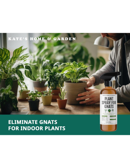 Spray Insecticida Natural Kate's para Plantas 473ml + 12 Trampas